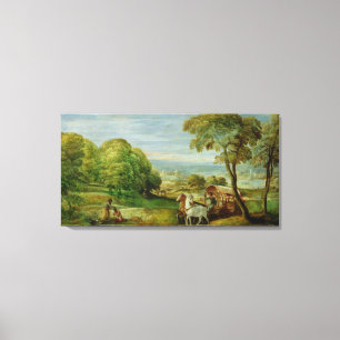 Lienzo El bautismo del eunuco etíope