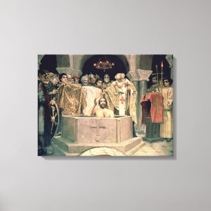 Lienzo El bautizo de duque magnífico Vladimir, 1885-96