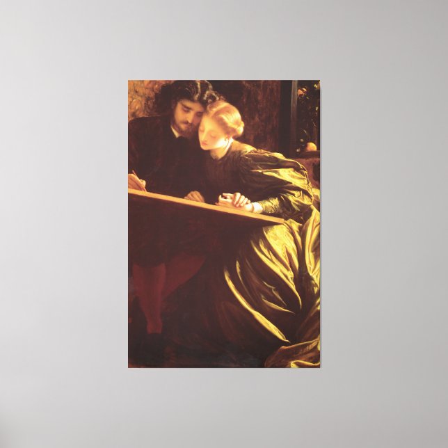 Lienzo El Bella Artes Fredric Leighton de la luna de miel (Anverso)
