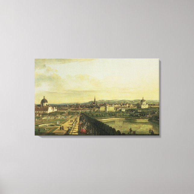 Lienzo El Belvedere de Gesehen, Viena (Anverso)