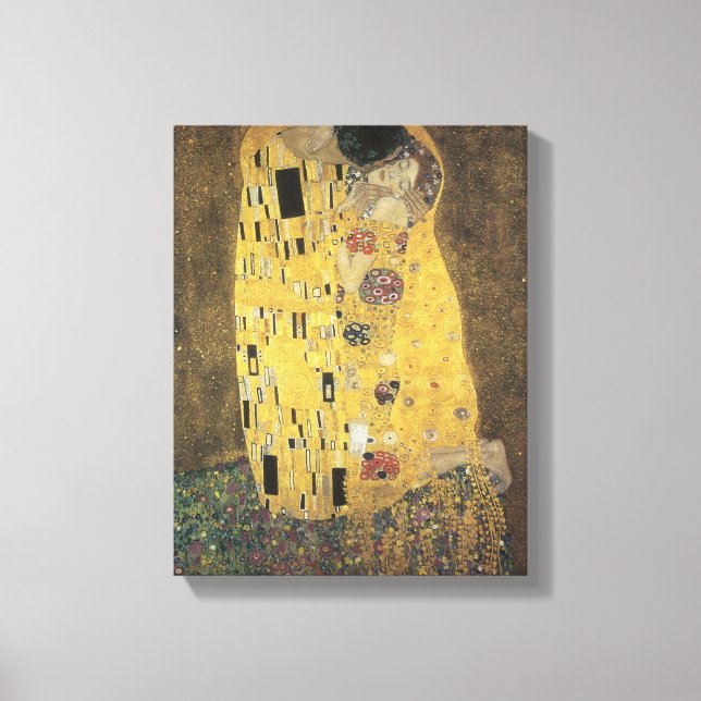 Lienzo El beso (Anverso)