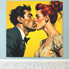 Lienzo El beso