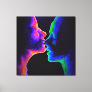 Lienzo El beso