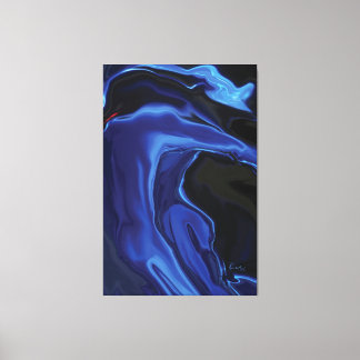 Lienzo El beso azul