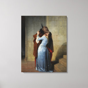 Lienzo El beso (de Francesco Hayez)