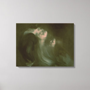 Lienzo El beso de su madre, años 1890