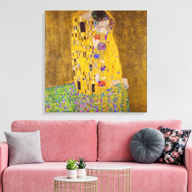 Lienzo El Beso | Gustav Klimt | (Insitu (Sala de estar))
