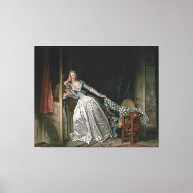 Lienzo El beso robado (Anverso)