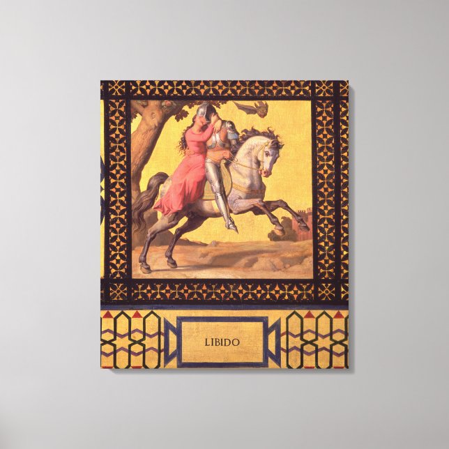 Lienzo El bien y el mal: Libido, 1832 (detalle de 89709)  (Anverso)