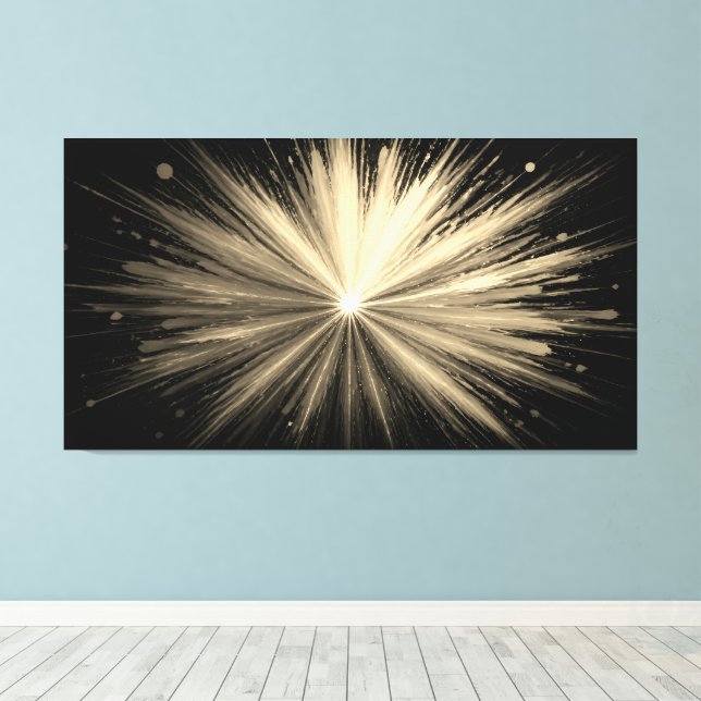 Lienzo El Big Bang  (Insitu (piso de madera))