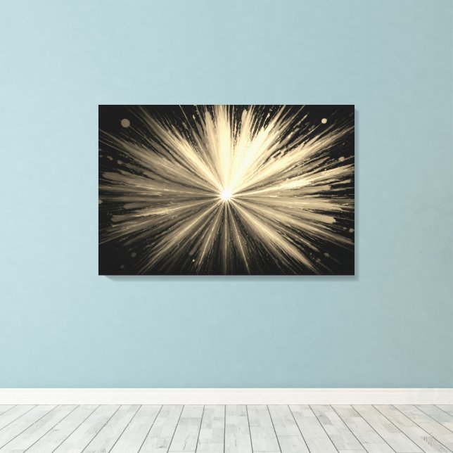 Lienzo El Big Bang  (Insitu (piso de madera))