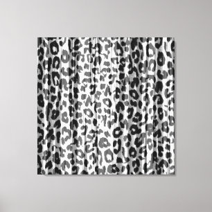 Lienzo El blanco negro raya la piel del estampado de