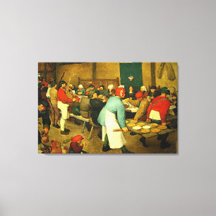 Lienzo El Boda campesino de Pieter Bruegel (1568)