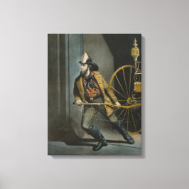 Lienzo El bombero estadounidense: Siempre listo