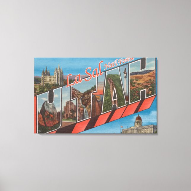 Lienzo El bosque de La Sal Nat'l, Utah - Carta grande (Anverso)