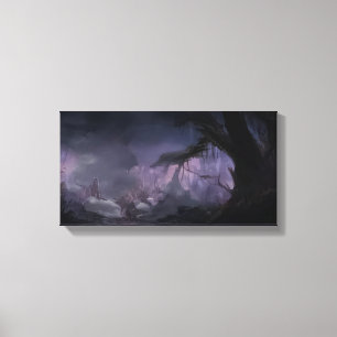 Lienzo El bosque oscuro