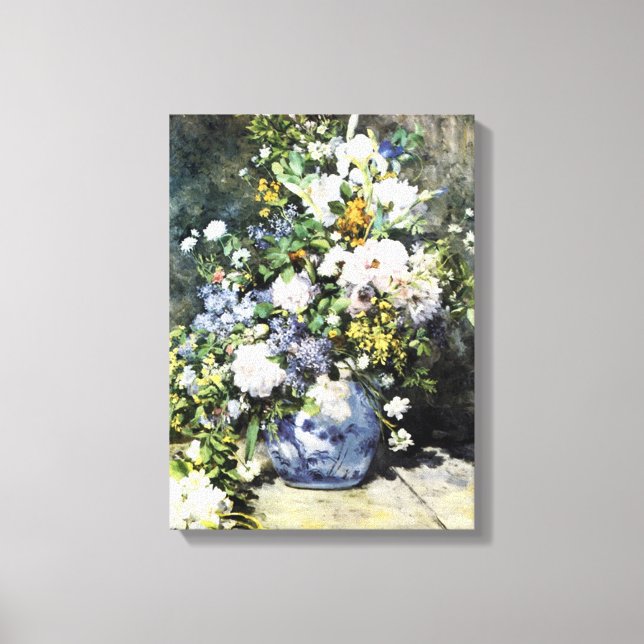 Lienzo El "Bouquet de la primavera" de Renoir (Anverso)