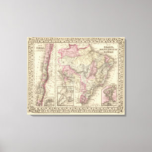 Lienzo El Brasil, Bolivia, Paraguay, Uruguay