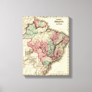 Lienzo El Brasil y GuayanaPanoramic MapBrazil