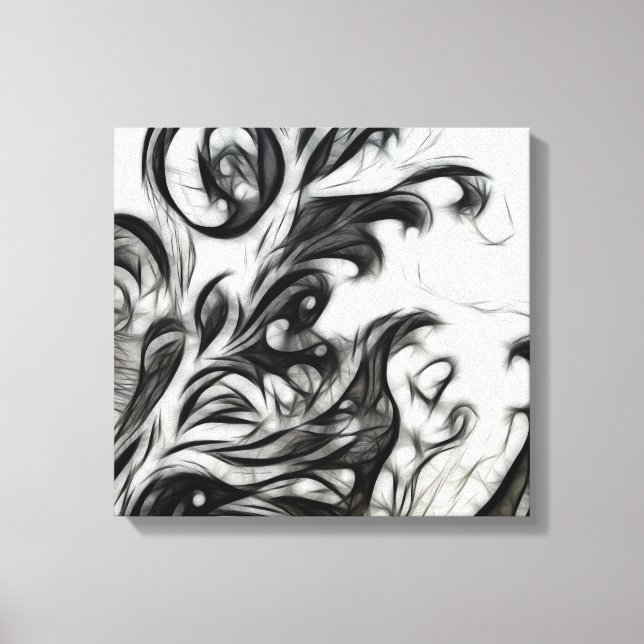 Lienzo El brillante inverso floral (Anverso)