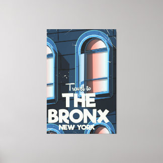 Lienzo El Bronx cartel de viaje de la ciudad de Nueva Yor