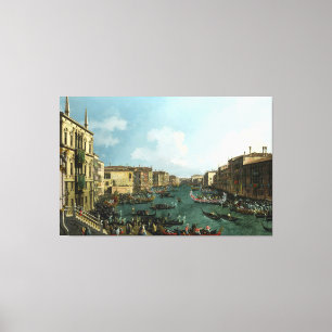 Lienzo El Bucintoro en el Molo por Canaletto (Giovanni