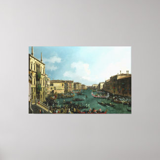 Lienzo El Bucintoro en el Molo por Canaletto (Giovanni