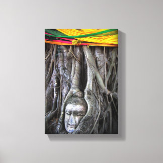 Lienzo El Buda Y El Árbol De La Fotografía Tailandesa Del