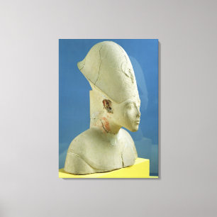 Lienzo El busto de Amenophis IV de dice EL-Amarna