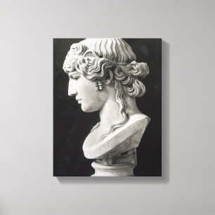 Lienzo El busto de Antinous llamó 'Antinous Mondragone