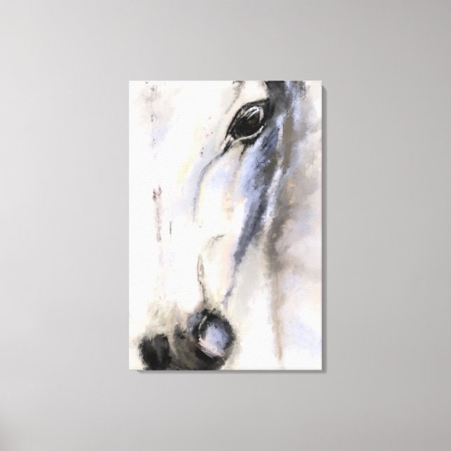 Lienzo El Caballo Blanco - Pintura Original  (Anverso)