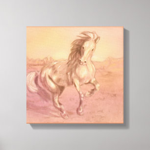 Lienzo El caballo de la libertad envolvió el melocotón