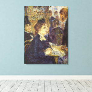Lienzo El Café de Pierre Renoir, Impresionismo Vintage