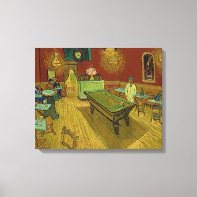 Lienzo El café nocturno de Vincent van Gogh (1888) (Anverso)