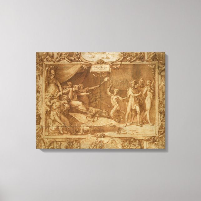 Lienzo El Calumnado de Apelles, 1572 (Anverso)