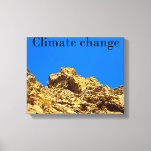 Lienzo El cambio climático cuida el medio ambiente