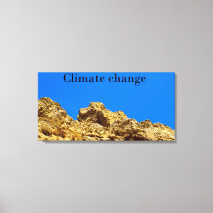 Lienzo El cambio climático cuida el medio ambiente