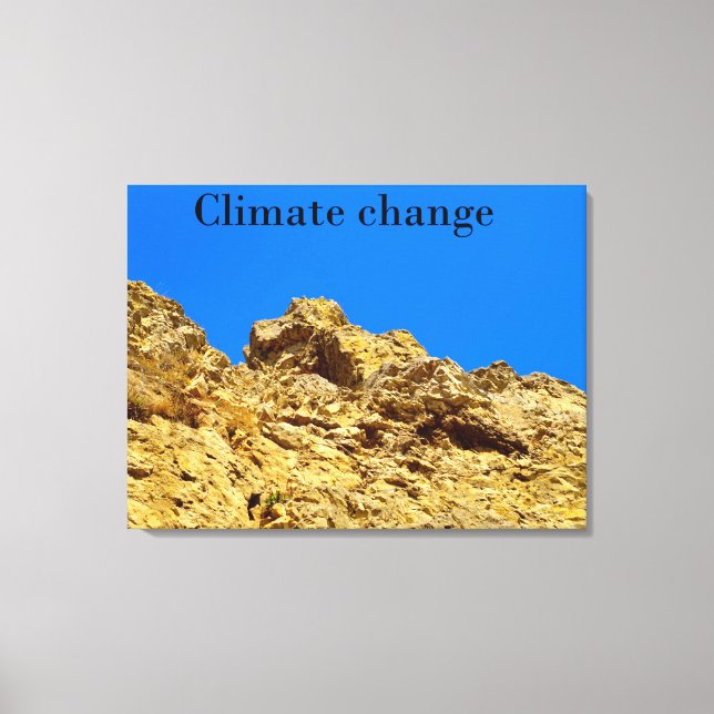Lienzo El cambio climático cuida el medio ambiente (Anverso)