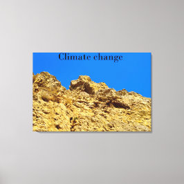 Lienzo El cambio climático cuida el medio ambiente