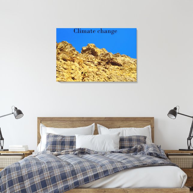 Lienzo El cambio climático cuida el medio ambiente (Insitu(Dormitorio))