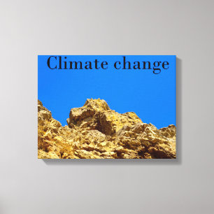 Lienzo El cambio climático cuida el medio ambiente