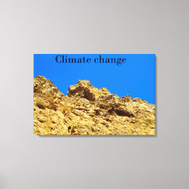 Lienzo El cambio climático cuida el medio ambiente