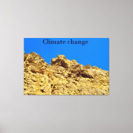 Lienzo El cambio climático cuida el medio ambiente