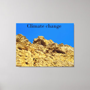Lienzo El cambio climático cuida el medio ambiente