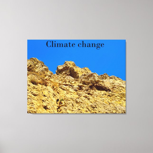 Lienzo El cambio climático cuida el medio ambiente (Anverso)