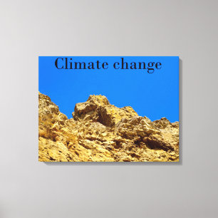 Lienzo El cambio climático cuida el medio ambiente