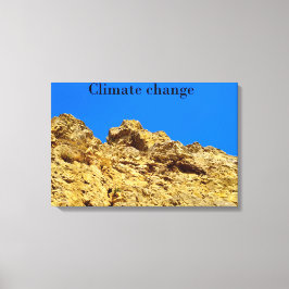 Lienzo El cambio climático cuida el medio ambiente