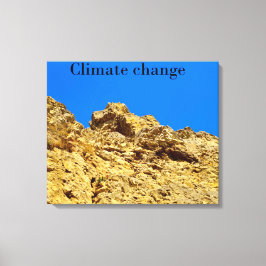 Lienzo El cambio climático cuida el medio ambiente