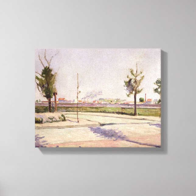 Lienzo El camino a Gennevilliers, 1883 (Anverso)