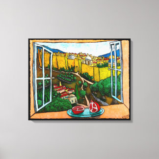 Lienzo El camino a la Puerta de Jaffa por Jonathan Kis-Le